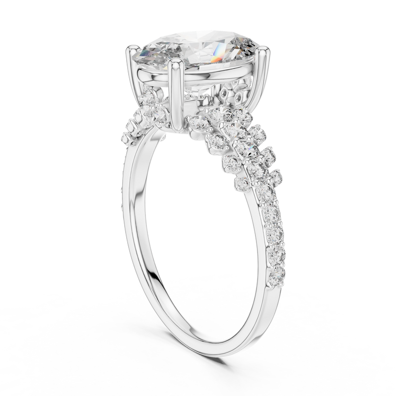 Ladies Ring DDLR-060 - White Gold - Image