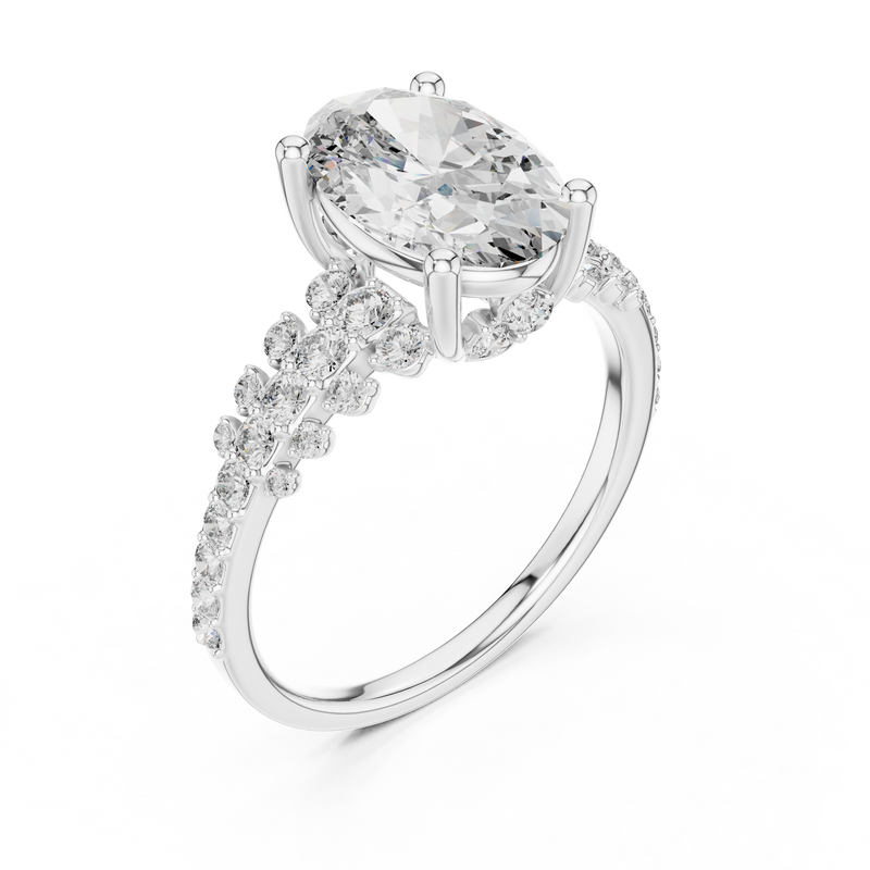 Ladies Ring DDLR-060 - White Gold - Image
