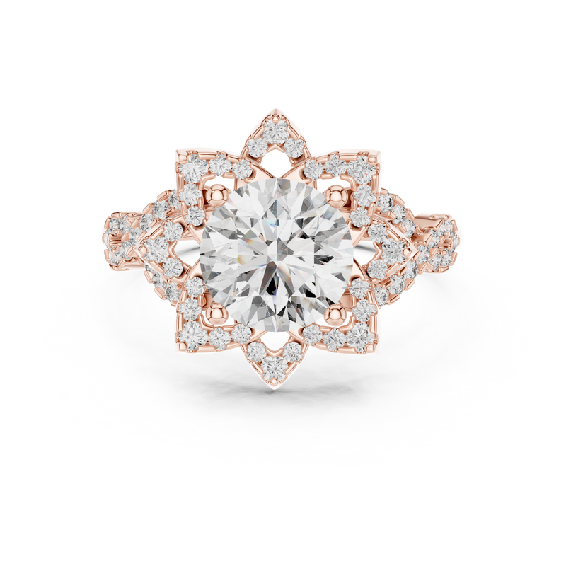 Ladies Ring DDLR-061 - Rose Gold - Image