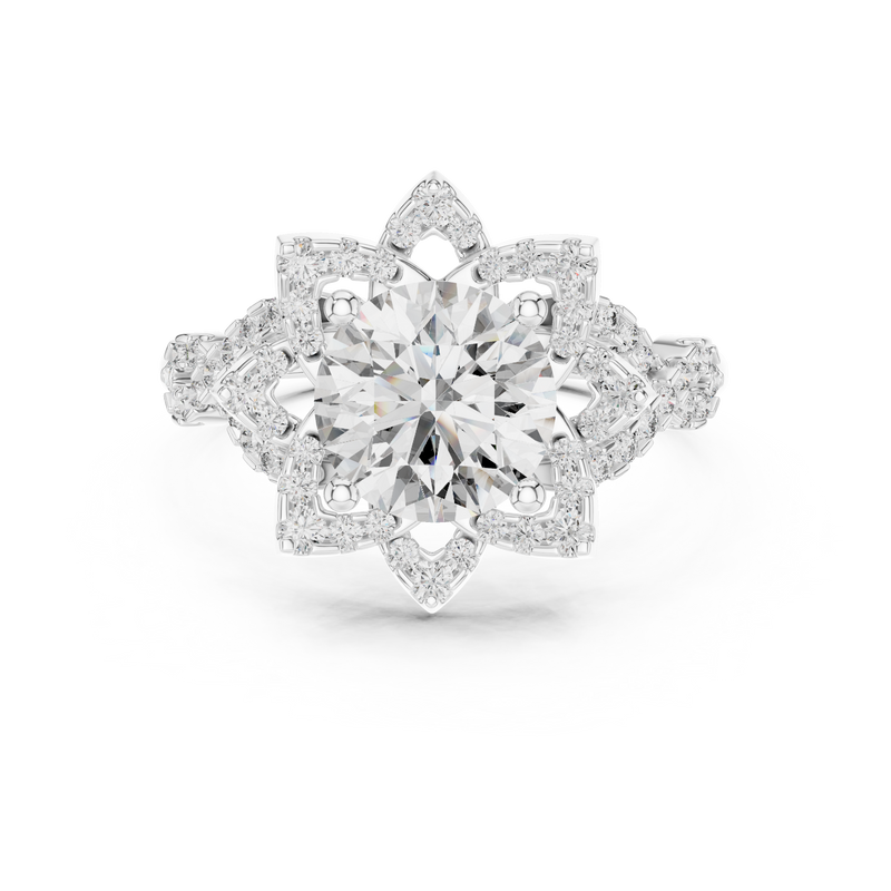 Ladies Ring DDLR-061 - White Gold - Image