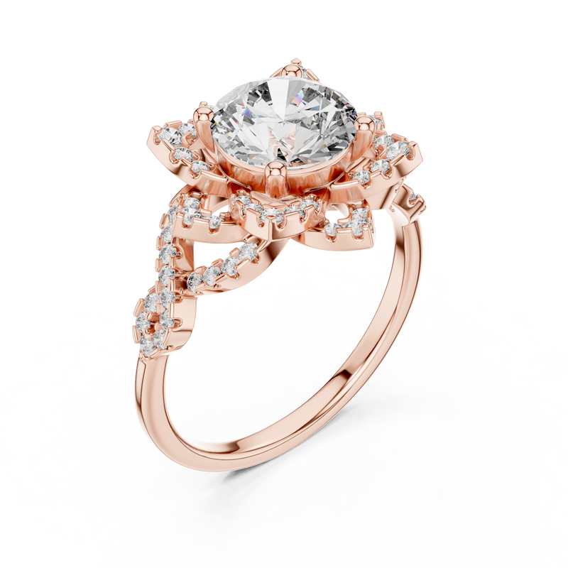 Ladies Ring DDLR-061 - Rose Gold - Image