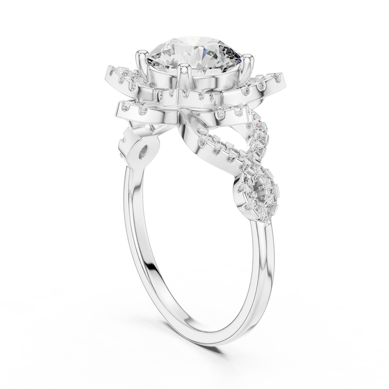 Ladies Ring DDLR-061 - White Gold - Image