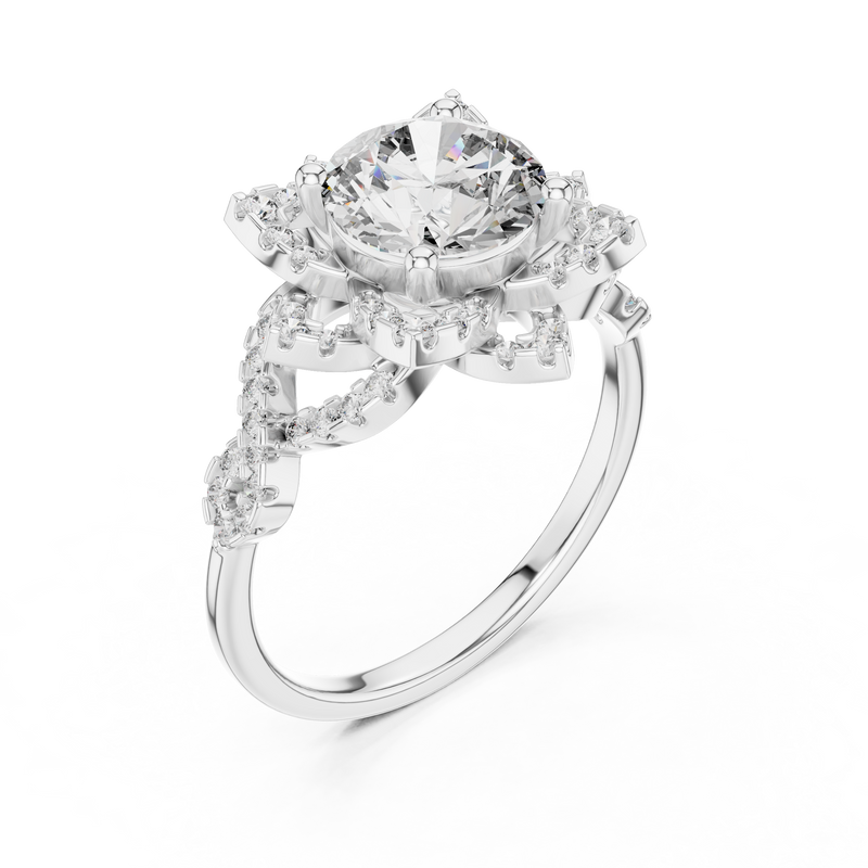Ladies Ring DDLR-061 - White Gold - Image