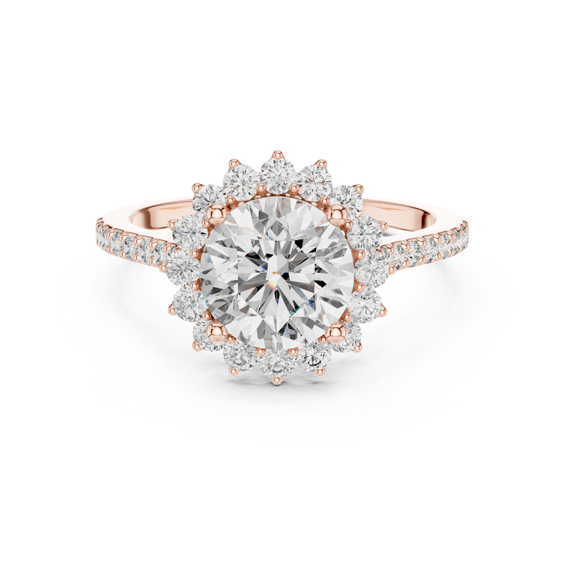 Ladies Ring DDLR-062@7 - Rose Gold - Image