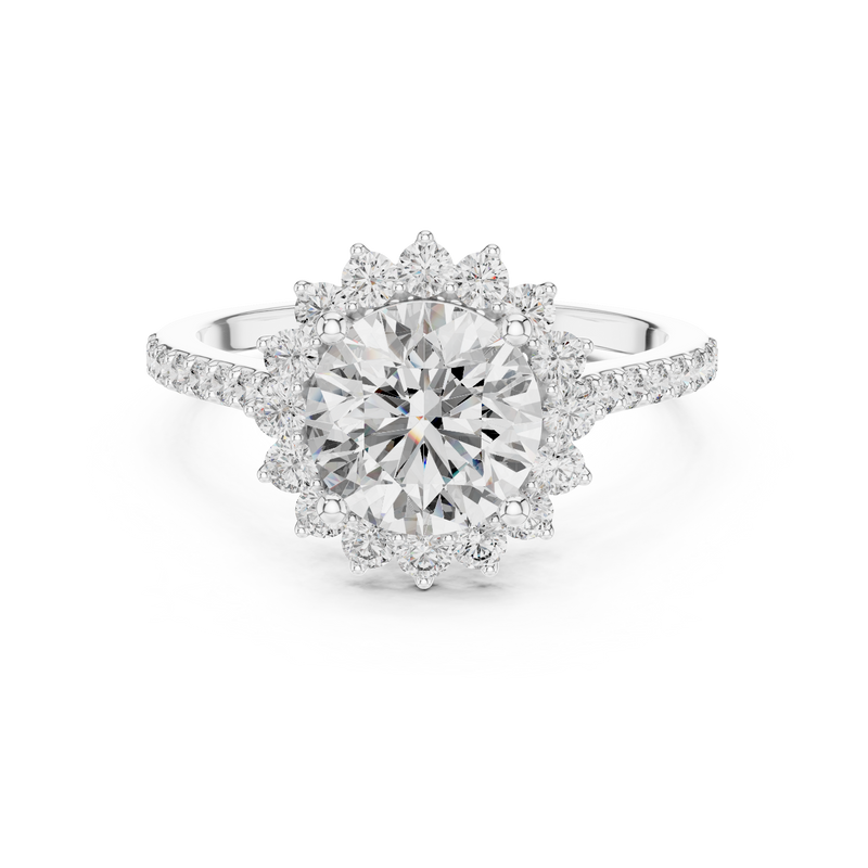 Ladies Ring DDLR-062@7 - White Gold - Image