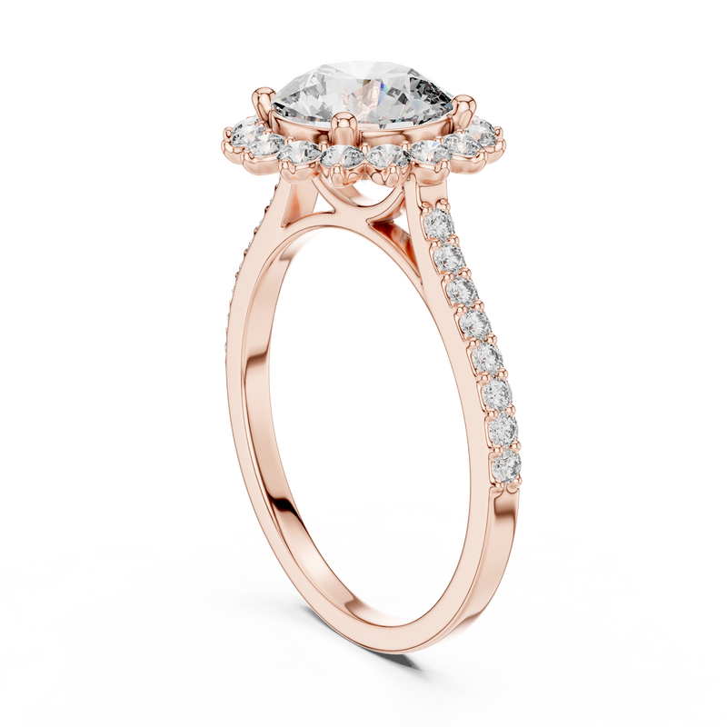 Ladies Ring DDLR-062@7 - Rose Gold - Image