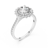 Ladies Ring DDLR-062@7 - White Gold - Image