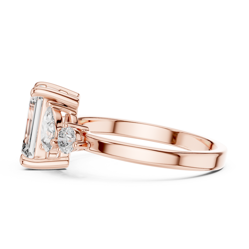 Ladies Ring DDLR-063@7 - Rose Gold - Image