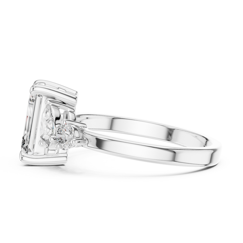 Ladies Ring DDLR-063@7 - White Gold - Image