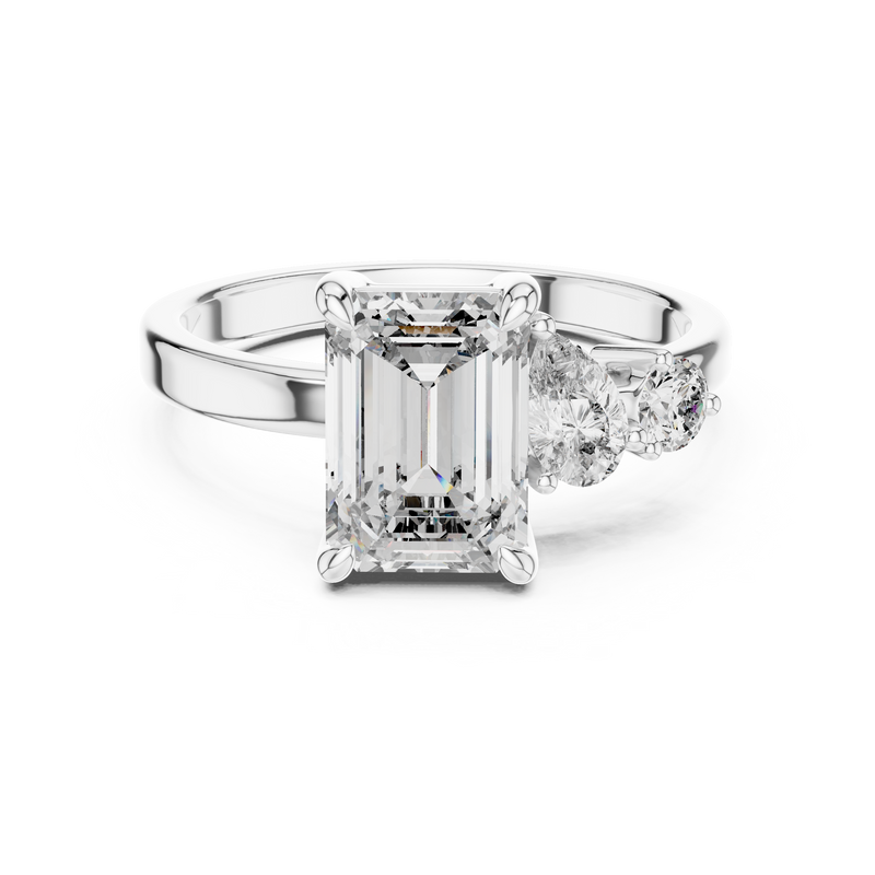 Ladies Ring DDLR-063@7 - White Gold - Image