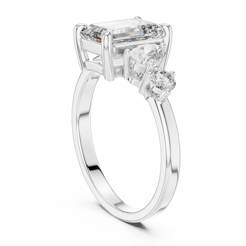 Ladies Ring DDLR-063@7 - White Gold - Image