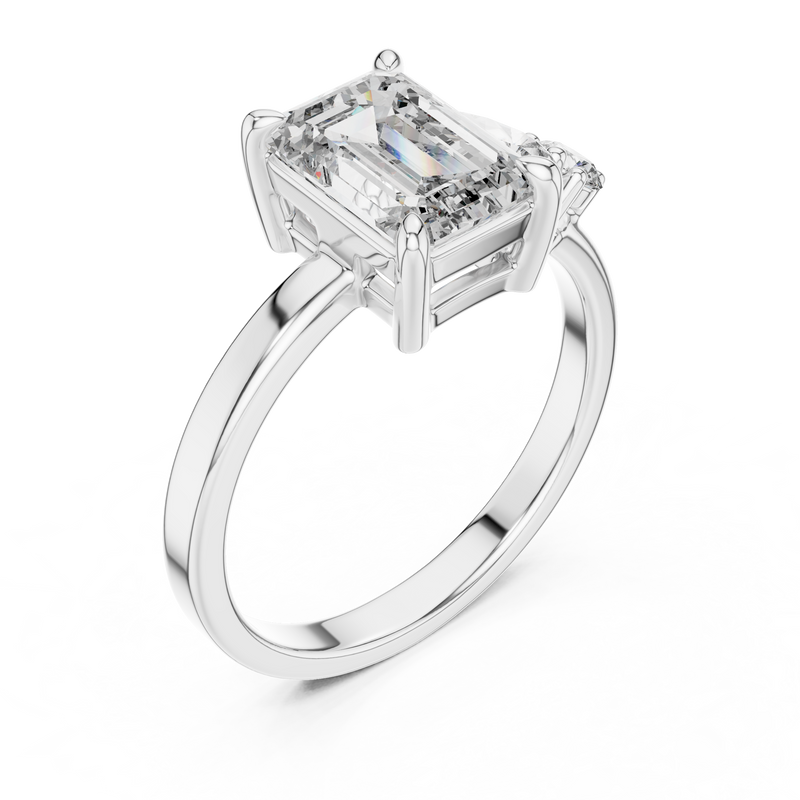 Ladies Ring DDLR-063@7 - White Gold - Image