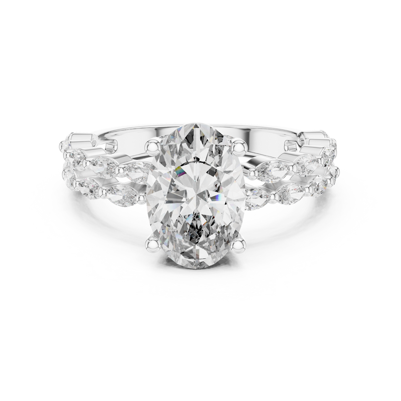 Ladies Ring DDLR-064 - White Gold - Image
