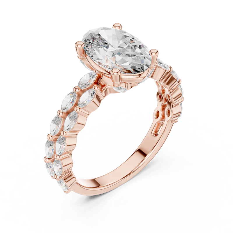 Ladies Ring DDLR-064 - Rose Gold - Image