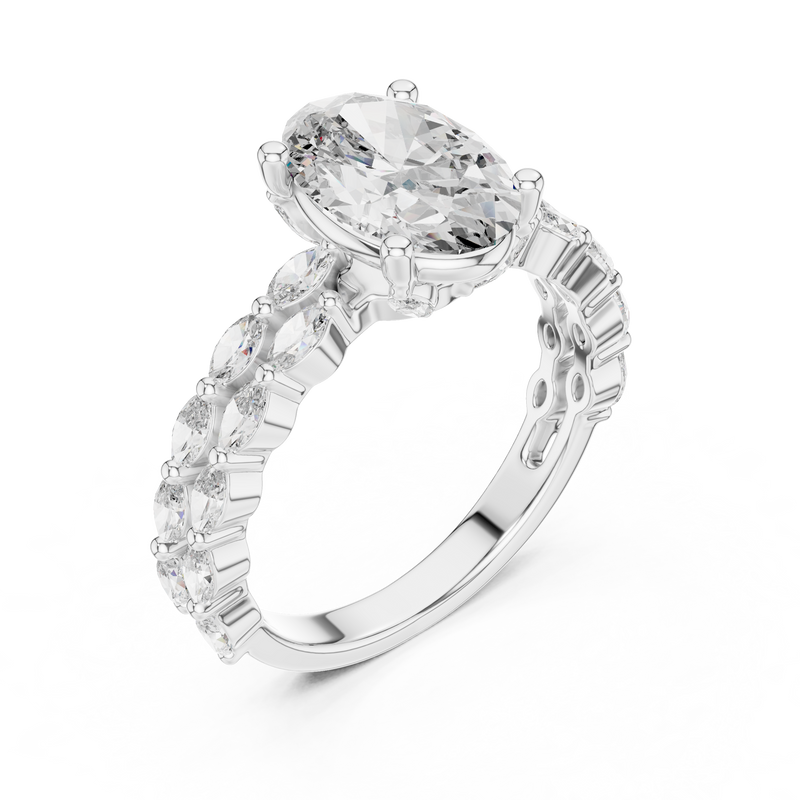 Ladies Ring DDLR-064 - White Gold - Image