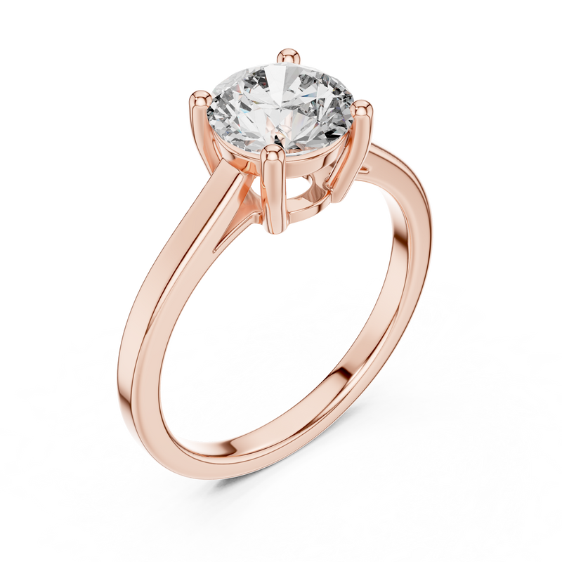 Ladies Ring DDLR-066@7 - Rose Gold - Image