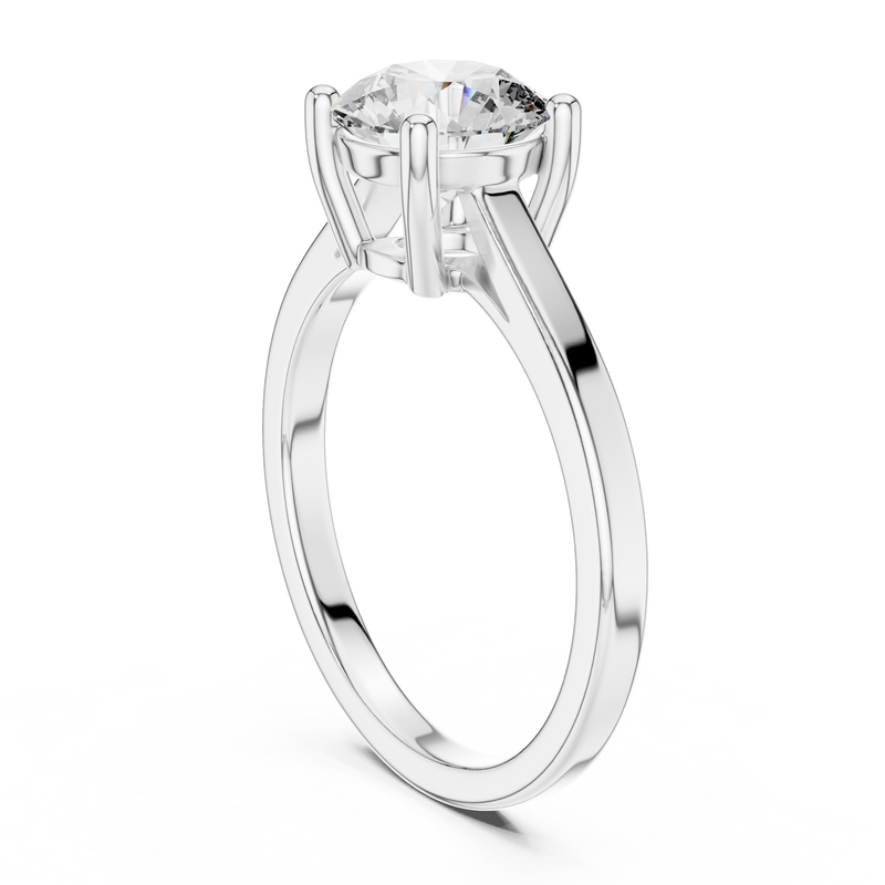 Ladies Ring DDLR-066@7 - White Gold - Image