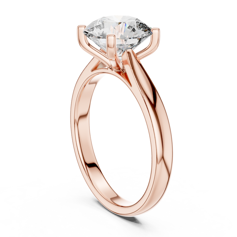 Ladies Ring DDLR-068@7 - Rose Gold - Image