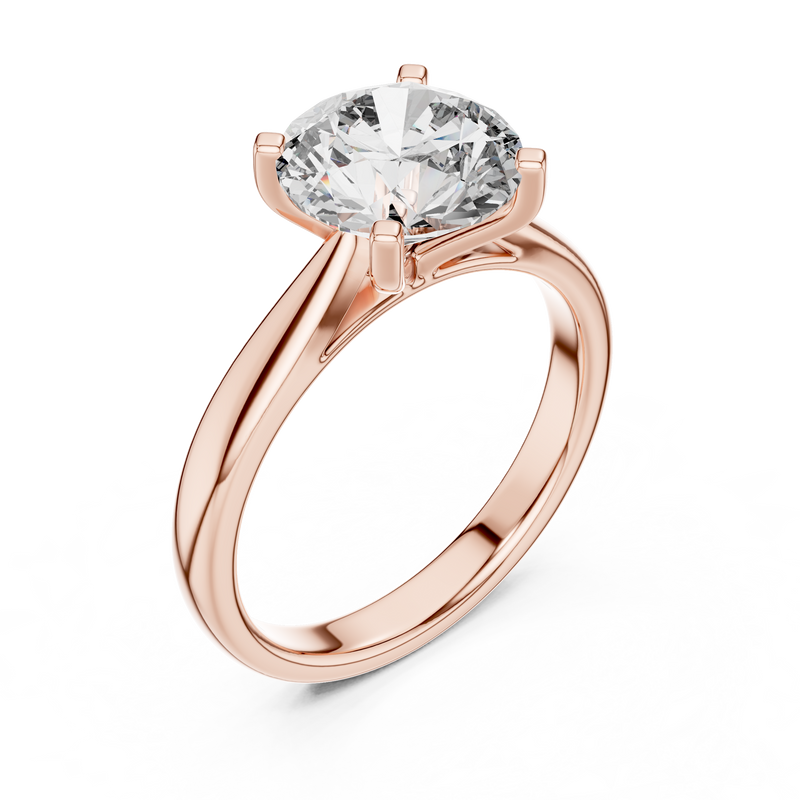 Ladies Ring DDLR-068@7 - Rose Gold - Image