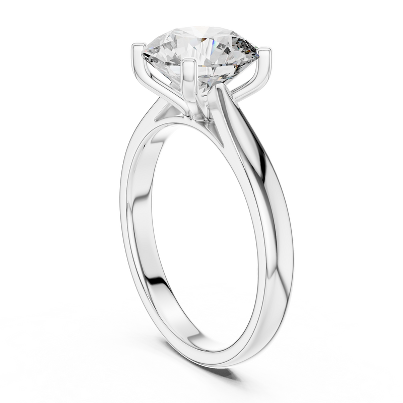 Ladies Ring DDLR-068@7 - White Gold - Image