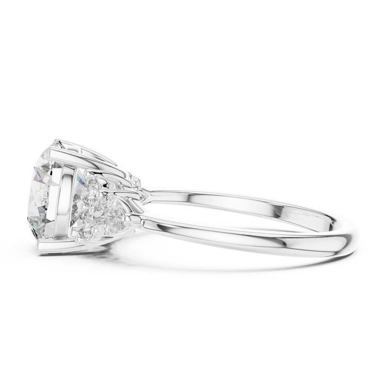 Ladies Ring DDLR-072@7 - White Gold - Image