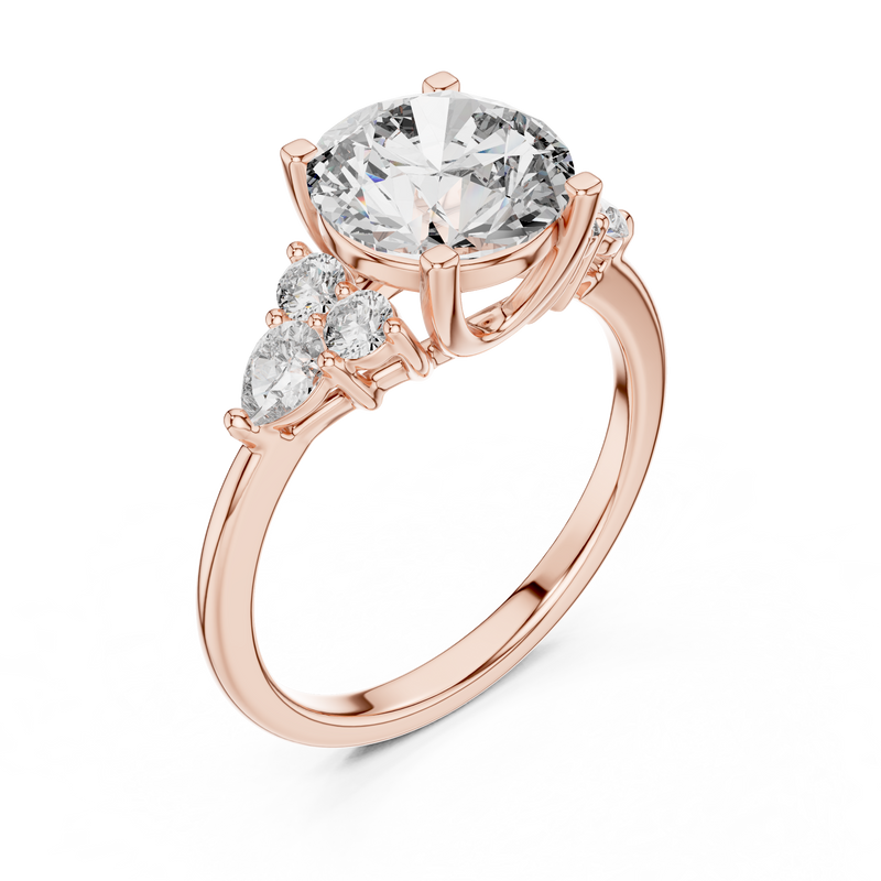 Ladies Ring DDLR-072@7 - Rose Gold - Image