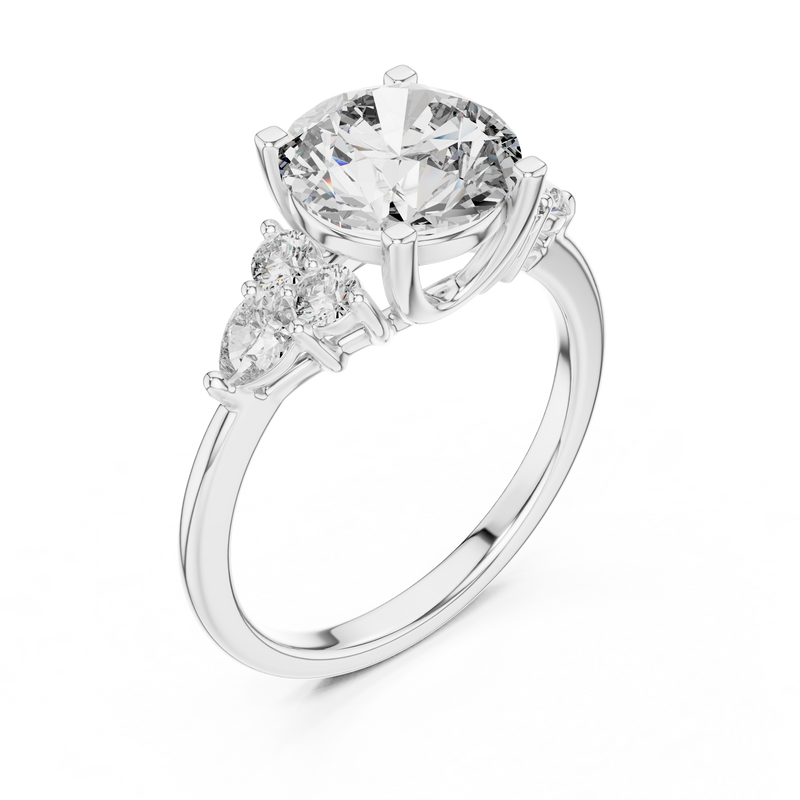 Ladies Ring DDLR-072@7 - White Gold - Image