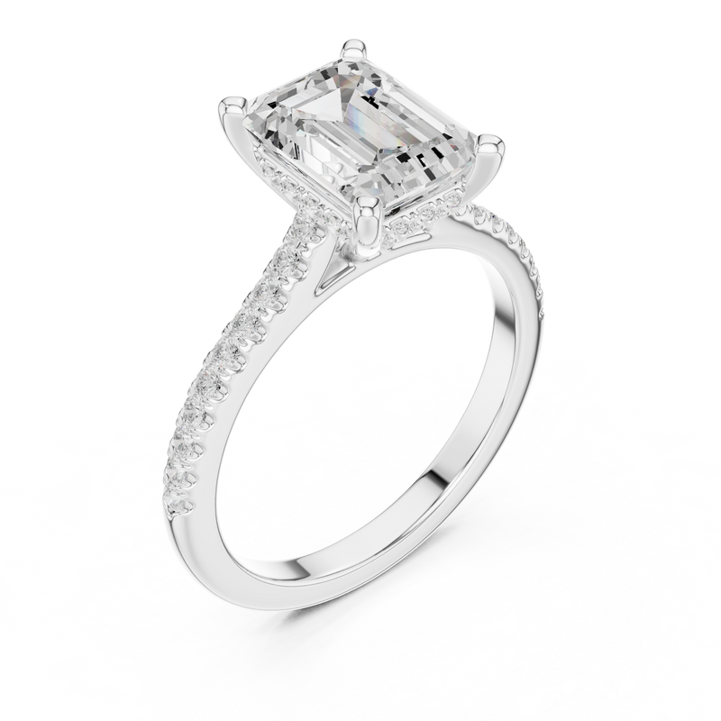 Ladies Ring DDLR-1000@7 - White Gold - Image
