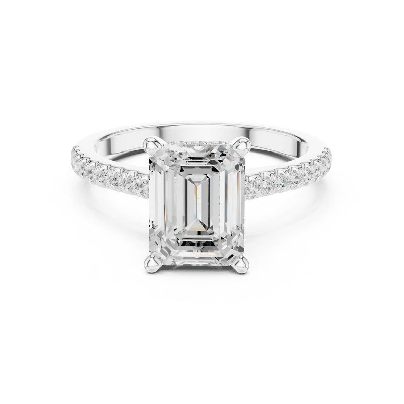 Ladies Ring DDLR-1000@7 - White Gold - Image