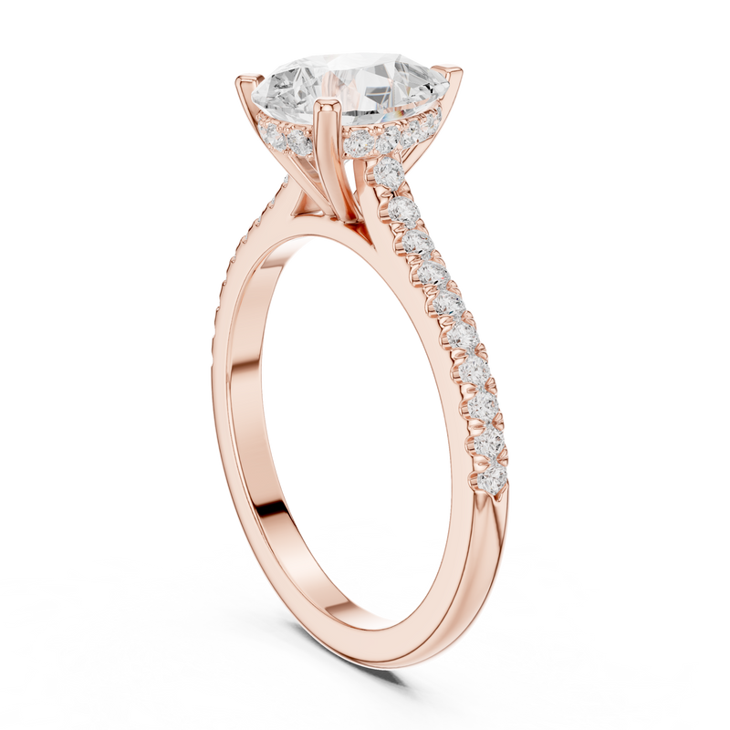 Ladies Ring DDLR-1001@7 - Rose Gold - Image