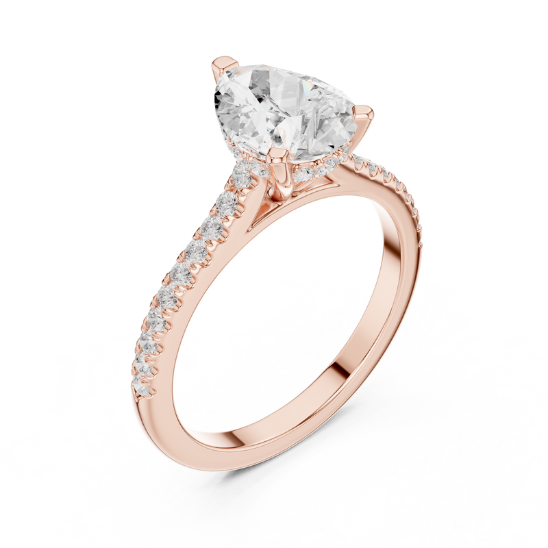 Ladies Ring DDLR-1001@7 - Rose Gold - Image