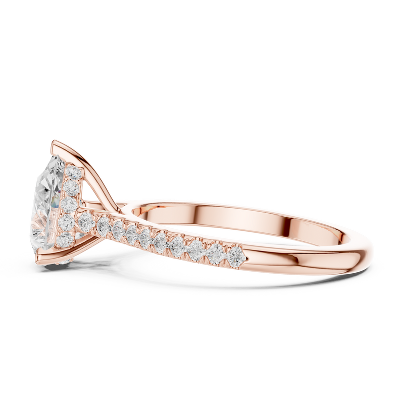 Ladies Ring DDLR-1001@7 - Rose Gold - Image