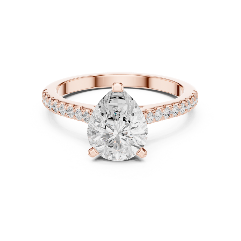 Ladies Ring DDLR-1001@7 - Rose Gold - Image