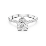 Ladies Ring DDLR-1001@7 - White Gold - Image