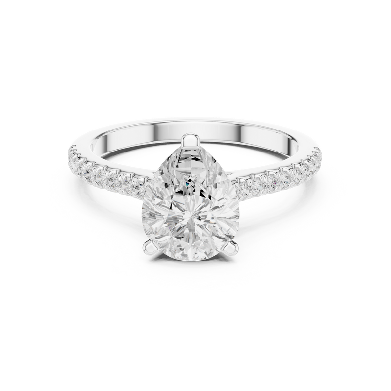 Ladies Ring DDLR-1001@7 - White Gold - Image