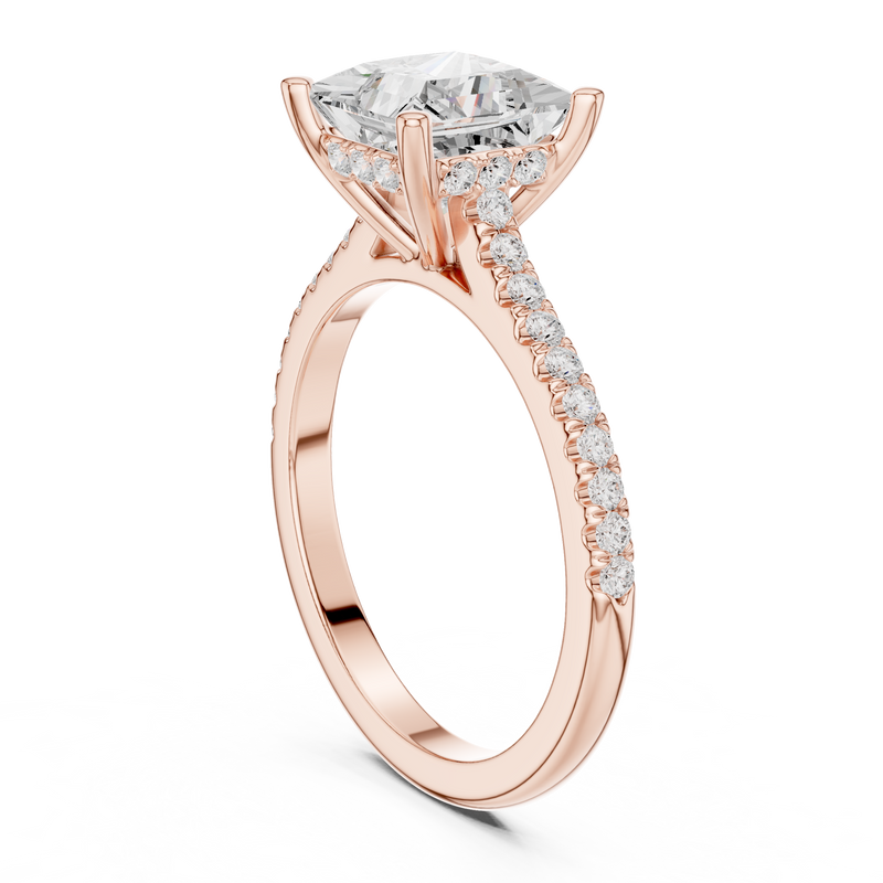 Ladies Ring DDLR-1002@7 - Rose Gold - Image