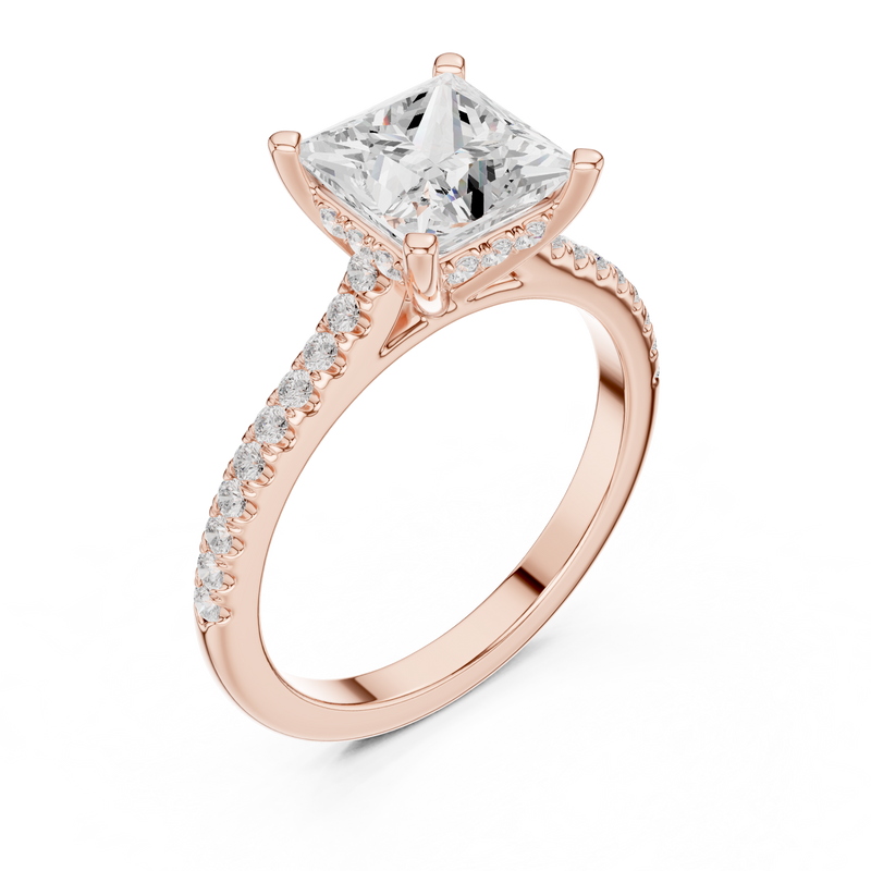Ladies Ring DDLR-1002@7 - Rose Gold - Image