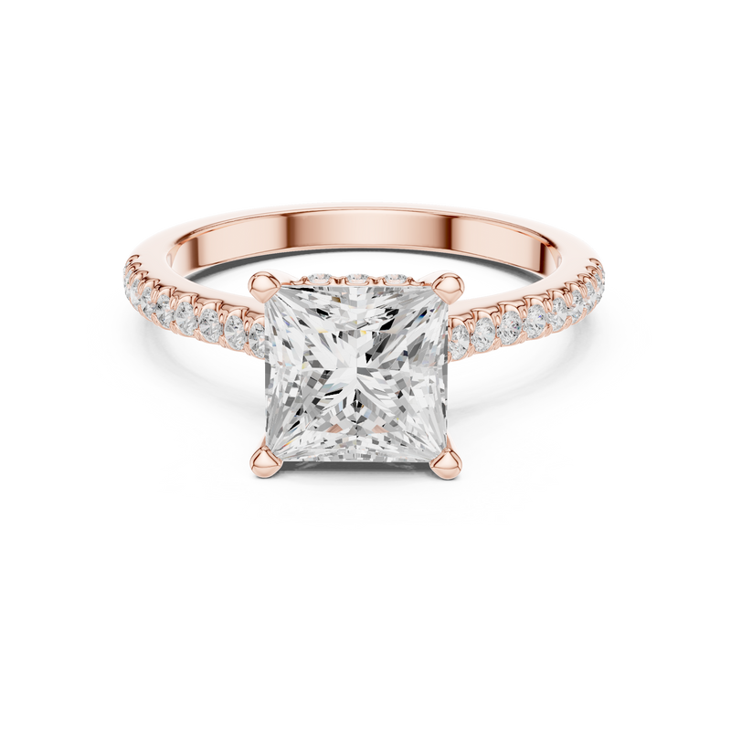 Ladies Ring DDLR-1002@7 - Rose Gold - Image