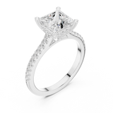 Ladies Ring DDLR-1002@7 - White Gold - Image
