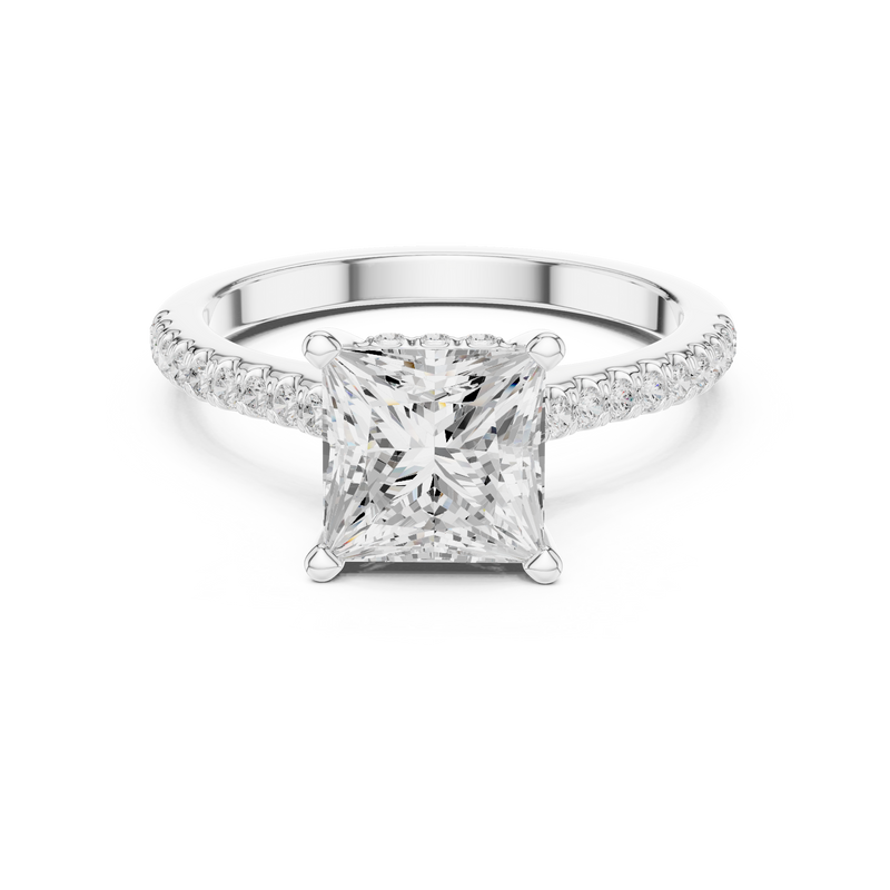 Ladies Ring DDLR-1002@7 - White Gold - Image