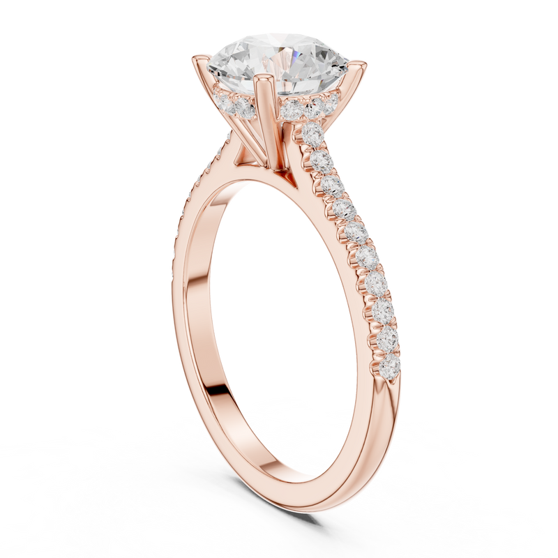 Ladies Ring DDLR-1003@7 - Rose Gold - Image