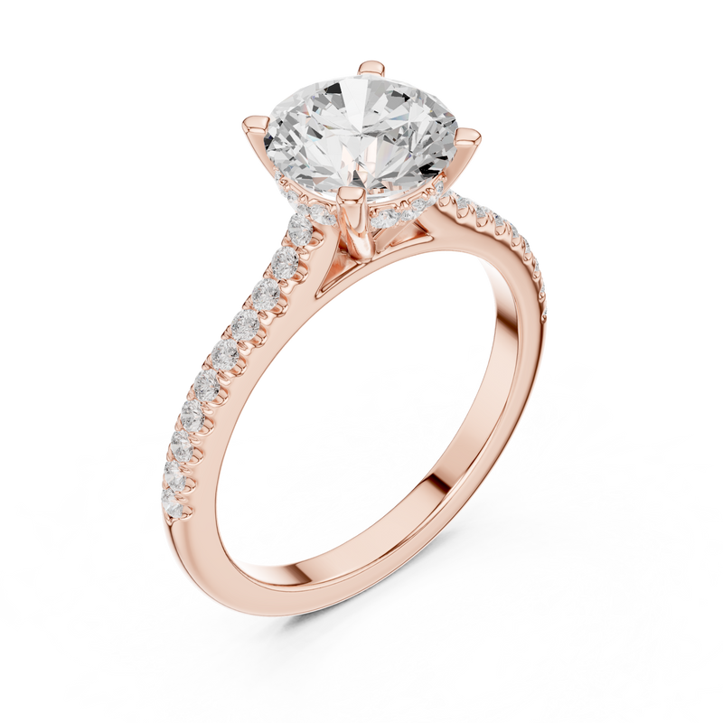 Ladies Ring DDLR-1003@7 - Rose Gold - Image
