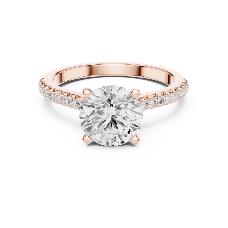 Ladies Ring DDLR-1003@7 - Rose Gold - Image