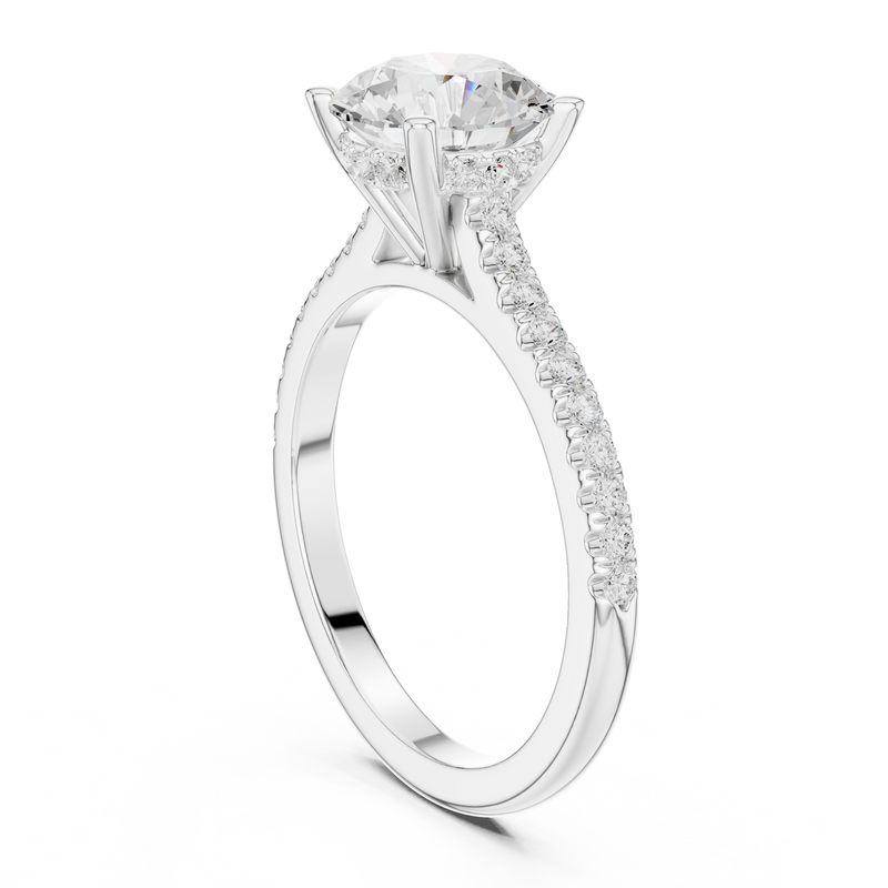Ladies Ring DDLR-1003@7 - White Gold - Image