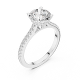 Ladies Ring DDLR-1003@7 - White Gold - Image