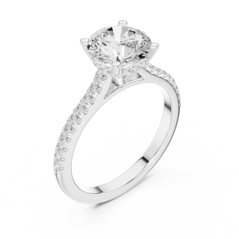 Ladies Ring DDLR-1003@7 - White Gold - Image