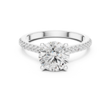 Ladies Ring DDLR-1003@7 - White Gold - Image