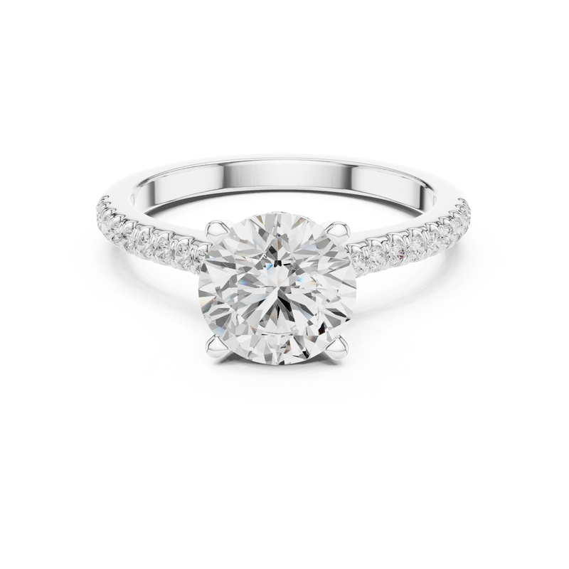 Ladies Ring DDLR-1003@7 - White Gold - Image