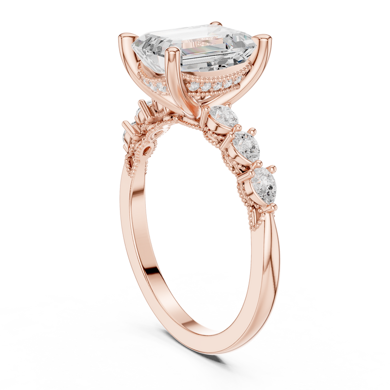 Ladies Ring DDLR-1004@7 - Rose Gold - Image