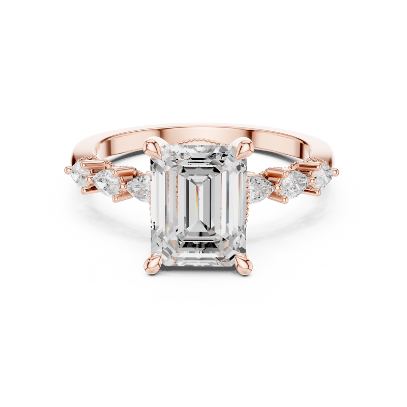 Ladies Ring DDLR-1004@7 - Rose Gold - Image